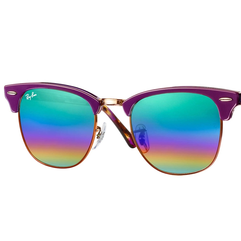 NWT Ray-Ban Clubmaster Mineral Flash Sunglasses